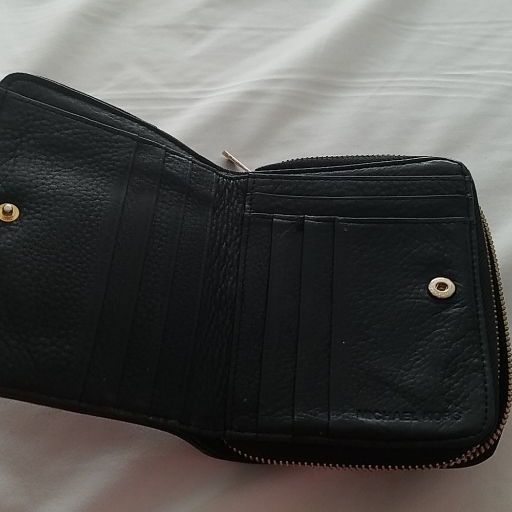 Michael Kors black leather wallet